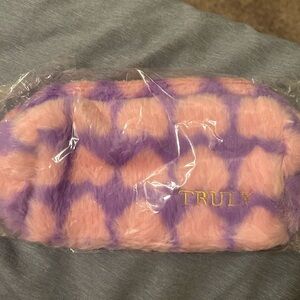 TRULY Pink and Purple Plush Pouch